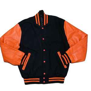 Custom Designed 100% Wool Embroidery Fleece <b>Letter</b> Bomber Varsity CollegeBaseballjacket for <b>men</b> - Product Image 2