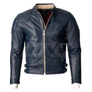 Veste en cuir de moto Vêtements de course de qualité Veste d'hiver en cuir de moto au design personnalisé - Product Image 4