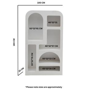 Udaipur ตู้หนังสือทรงเรขาคณิตสูง - Product Image 3