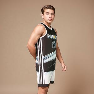 Uniformes de Baloncesto Personalizados Unisex con Nombre y Número de Equipo, Pantalones Cortos Transpirables 100% Poliéster con Logotipo Impreso, Conjuntos de Tallas Grandes al por Mayor - Product Image 2