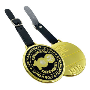 Venta al por mayor de marca personalizada de metal fundido a presión bolsa de golf etiqueta de metal - Product Image 2