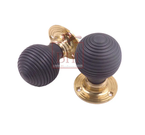 Boutons de porte ruche en bois ébonisé Style victorien cuisine chambre à coucher extérieur hôtel salon commode tiroir - Product Image 4