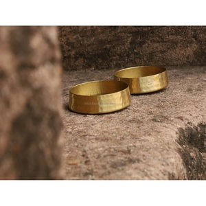 <b>Hammered</b> Design Round Shape Brass Tea Light Candle <b>Holder</b> Gold Finished for Home Event Parties Tabletop Decoration - Product Image 4