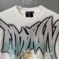 T-shirt court en coton à manches courtes MIXED EMOTION, marque de mode américaine