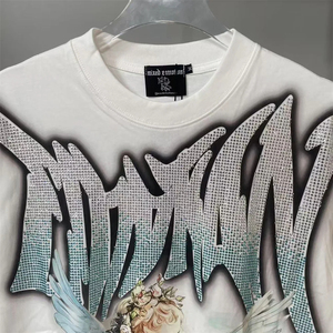 แบรนด์แฟชั่นอเมริกัน MIXED EMOTION เสื้อยืดแขนสั้นผ้าฝ้ายเสื้อตัวสั้น - Product Image 3