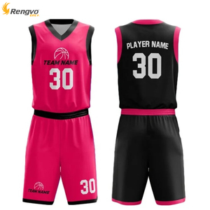 Camiseta de baloncesto de secado rápido personalizada para hombre 2025, camiseta de equipo transpirable, conjuntos de uniformes reversibles para adultos, ropa de baloncesto de talla grande - Product Image 3