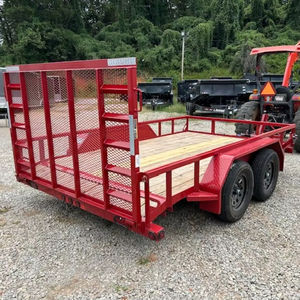 Remorque utilitaire certifiée CE 83x12 7K avec rampe, cadre en acier, plancher durable et essieux de 3500 lb pour le transport d'équipements - Product Image 6