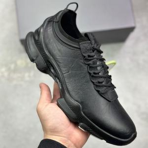 Chaussures de marche décontractées de luxe rétro de marque en cuir véritable, baskets amortissantes avec soutien de la voûte plantaire pour la course à pied - Product Image 2