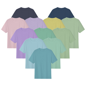 T-shirt en coton pour hommes Fournisseur OEM Tissu tricoté en coton pur à manches courtes T-shirt décontracté respirant Vêtements d'été quotidiens - Product Image 2