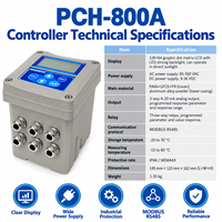 Sensor Klorofil Air Tawar PCH 800A UNI20 Transmitter RS485 Set Lengkap Penganalisis Klorofil Online Rentang 0-500ug/L SUS316L