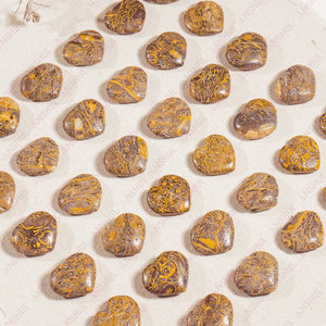 Natural <b>Elephant</b> Jasper Heart Healing Stone Chakra Energy Crystal for Meditation Home <b>Decor</b> Spiritual Gift Collection - Product Image 5