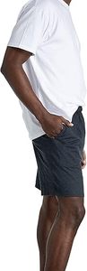 Shorts de sport décontractés pour hommes taille élastique coupe sèche résistant à la sueur Performance Gym pantalon de course motif solide 100% coton Sports - Product Image 2