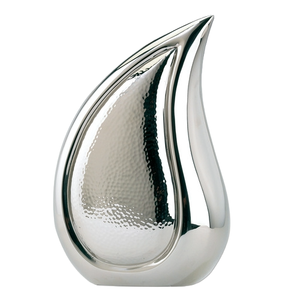 Elegant Design Tear Drop Cremation Urn Funeral <b>Memorial</b> Decorative Urn <b>Keepsake</b> Unique Metal Adult Urn for Ashes - Product Image 3