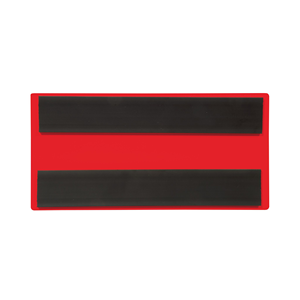 Portaetiquetas Magnéticos LabelTop 80 x 160 mm Rojos, 2 Tiras Magnéticas, Paquete de 50 - LTV160-80/1 - Product Image 2