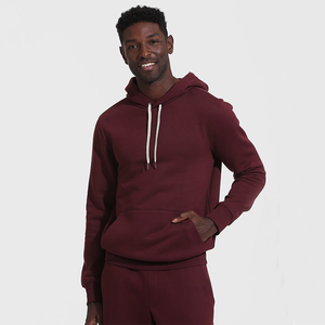Conjunto Deportivo de 2 Piezas Personalizado para Hombre, Traje Deportivo Informal para Correr con Sudadera con Capucha y Cordones para Invierno, Teñido Liso, Gran Venta - Product Image 2