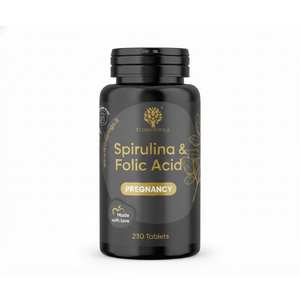 RedMoringa OEM, Etiqueta Privada, 230 Tabletas de Ácido Fólico y Espirulina, Suplemento Dietético, Probióticos Yoni Hechos en Italia - Product Image 1