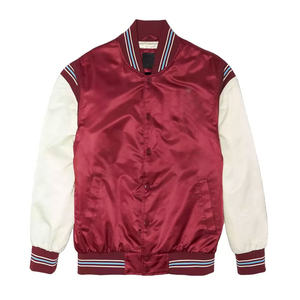 Chaqueta de satén de alta calidad para hombre Chaqueta de satén de larga duración para hombre de la mejor calidad Chaqueta de temporada de invierno de satén para hombre de tamaño personalizado - Product Image 1