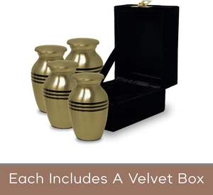 ชุดของชำร่วยทองเหลืองขนาดเล็กสำหรับงานศพ4ชิ้น (สีบรอนซ์คลาสสิก) - Product Image 2