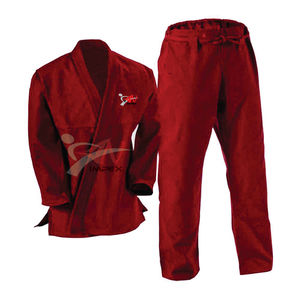 Professionnel de haute qualité rouge perle armure tissu Judo et Jiu Jitsu uniforme personnalisé Arts martiaux Shorts pour le karaté et MMA - Product Image 1