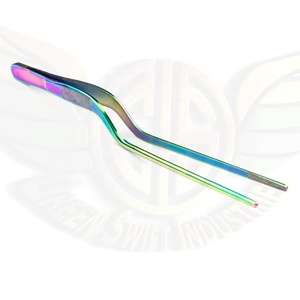 คีมสแตนเลสสตีลสำหรับเชฟครัวแบบยาวตรงปลายหยักสำหรับอาหารโลหะทนทานต่อการใช้งาน - Product Image 4