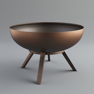 Brasero en métal épais conçu pour les conditions météorologiques difficiles, garantissant une utilisation sûre et des performances durables en extérieur - Product Image 4