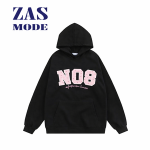 เสื้อฮู้ดผู้หญิงสไตล์เบสิกสุดฮิต 350 GSM ผ้าคอตตอนผสมน้ำหนักเบา คอตั้ง ทรงหลวม ไร้ตะเข็บ สีพื้น ผลิตในบังกลาเทศ - Product Image 1