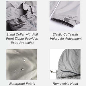 Veste coupe-vent à fermeture éclair à manches longues pour hommes légers pour printemps automne conception personnalisée vestes coupe-vent respirantes pour hommes - Product Image 6