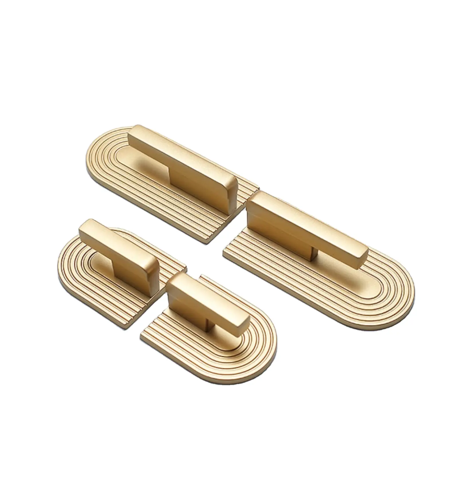 Golden Cupboard Handles/Modern Minimalist Cabinet Door Knobs/Brass Furniture Handles Modern Knobs & Pulls Brass Cabinet pulls