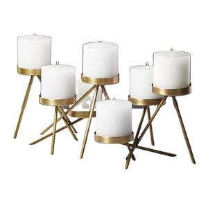 Portavelas decorativo de diseño admirable, portavelas de metal de calidad de lujo para el candelero más vendido a buen precio - Product Image 1