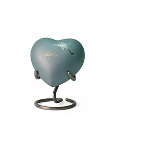 Venta al por mayor de urnas de cremación funeraria para adultos para cenizas humanas, urna de estilo occidental de cremación de aluminio y metal de India - Product Image 2