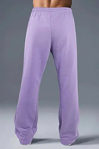 Custom Printed Men <b>Flare</b> Fleece <b>Sweatpants</b> Logo Windproof Eco-Friendly OEM Service-High Street Style Heavyweight Drawstring - Product Image 6