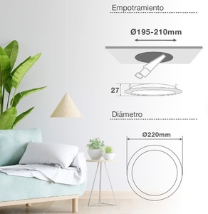 Downlight da incasso LED rotondo Belur 18W 3000K (GSC 201000097) - Product Image 3