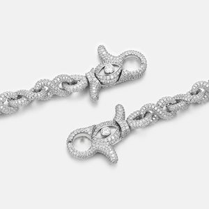 สร้อยข้อมือเทนนิสทองคำประดับเพชรและไมโครเพฟสไตล์ฮิปฮอปสำหรับเป็นของขวัญวันครบรอบ - Product Image 2