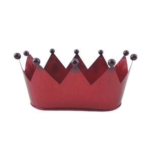 Jardinière ovale en métal durable en mélamine Pots de jardinière enduits de poudre transparente rouge pour le jardinage décoration extérieure personnalisée - Product Image 1