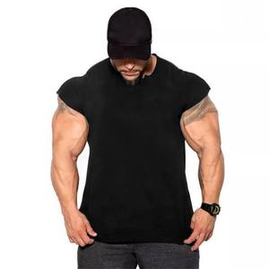 100% coton biologique gros hommes débardeur élégant Premium été Gym maillots 2025 3D imprimé respirant débardeur - Product Image 4