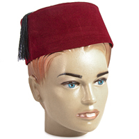 Sombrero tradicional otomano de Plasin Fez, turco, de Turquía