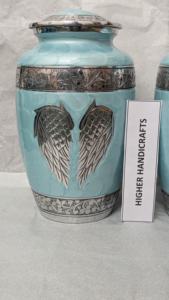 Forest Serenity Metal Cremation <b>Urn</b> - <b>Large</b> Adult Funeral <b>Urn</b> for Ashes - Manufacturer Wholesale Memorial <b>Urns</b> Supplies - Product Image 3