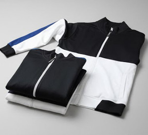 Ensemble de jogging pour hommes en polyester USA, ensemble deux pièces, veste en nylon matelassée à fermeture éclair et pantalon de survêtement, survêtement en nylon personnalisé pour hommes - Product Image 3