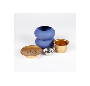 Lot de 2 brûleurs Bakhoor en fer de haute qualité, couleur bleue et blanche, brûleur Mabkhar Bakhoor à un prix abordable - Product Image 3