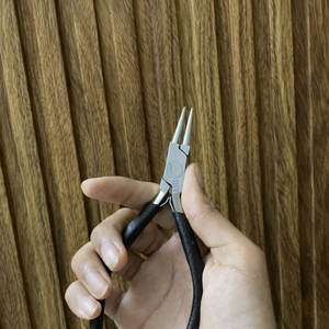 Pince à bec rond pour bijoux, en acier inoxydable durable, pour pliage de fil de précision, idéale pour les artisans de bijoux et les professionnels. - Product Image 6