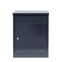 Boîte aux lettres murale extérieure en métal de grande taille Hu-Buy, étanche, avec code couleur personnalisé, boîte à colis