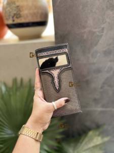 กระเป๋าสตางค์ทรงยาวมีสไตล์สำหรับผู้ชายพิมพ์ลายสัตว์ใช้งานง่ายมีคุณสมบัติ RFID มีช่องใส่เงินสดด้านในทำจากไนลอนของขวัญสำหรับเขา - Product Image 2