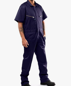 ชุดคลุมสำหรับผู้ชาย แขนสั้น ผ้าผสม มีซิป ชุดจั๊มสูทสำหรับผู้ชาย - Product Image 4