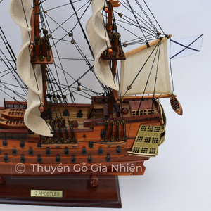 GIA NHIEN alta calidad diseño personalizado 12 apóstoles modelo barco alto estilo náutico Metal pintado a mano bajo MOQ fabricante aprobado - Product Image 5