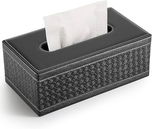 Caja de Almacenamiento Multifuncional Hecha a Mano de Cuero para Pañuelos y Servilletas, Diseño Clásico para Decoración de Mesa - Product Image 4