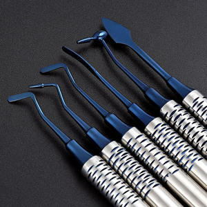 Instrumentos Dentales de Titanio Chapados en Oro, Acero Inoxidable, Certificación CE, Clase I, para Obturaciones de Composite, Modelo de 5 Mordazas - Product Image 3