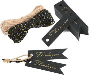 Etiqueta colgante de papel personalizada etiquetas de ropa de lujo etiqueta Encabezado tarjeta diseño personalizado aceptado para ropa precio etiquetado OEM - Product Image 1