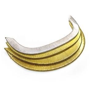 Viseras bordadas a mano Pico de forraje de oro sólido y plata - Product Image 1