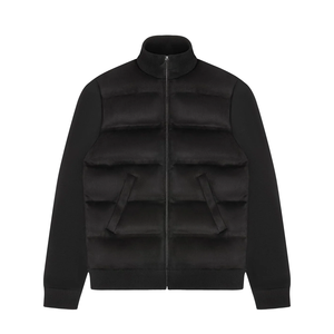 Veste matelassée d'hiver pour hommes en gros, logo personnalisé, taille plus, respirante, coupe-vent, polyester de haute qualité - Product Image 1