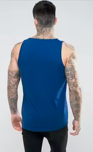 Vente en gros Logo personnalisé Gym T-shirt sans manches Fitness Workout Muscle Stringer Débardeur de musculation pour hommes - Product Image 2